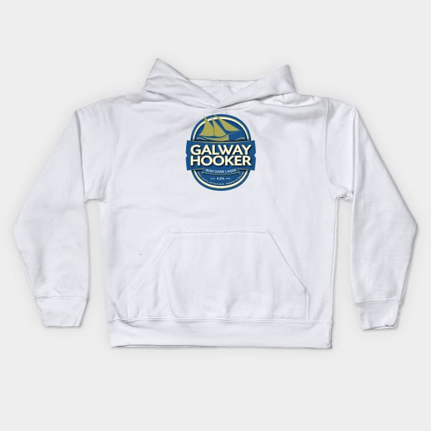 galway hooker beer Kids Hoodie by nitnotnet